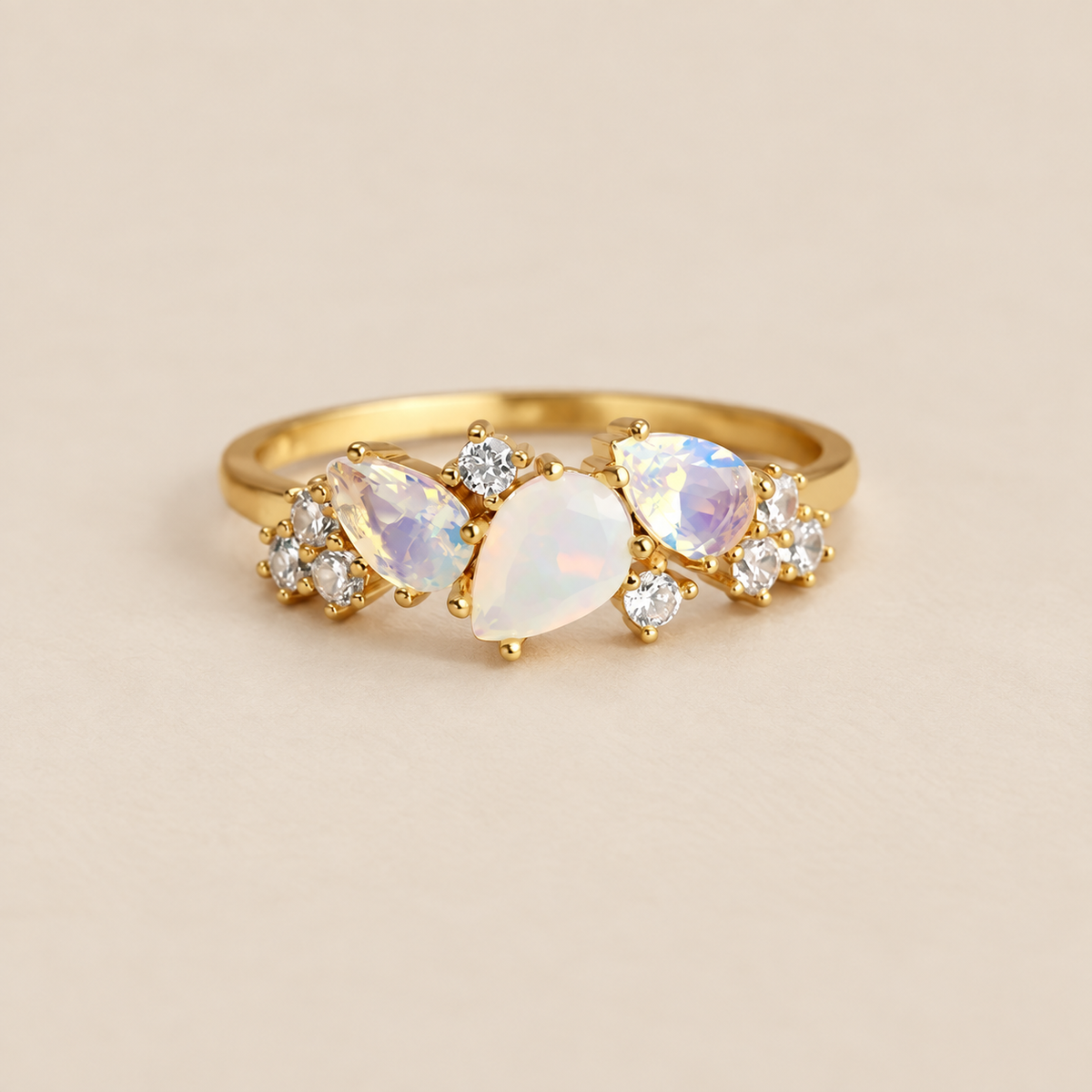 Vintage Golden Moonstone Ring