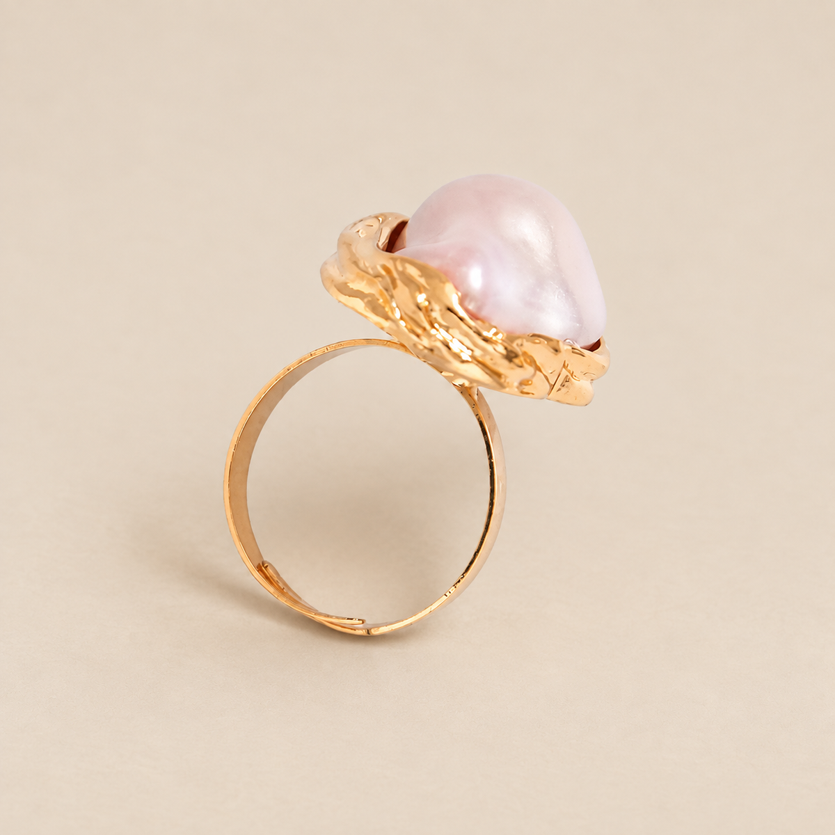 Chunky Baroque Pearl Cocktail Rings