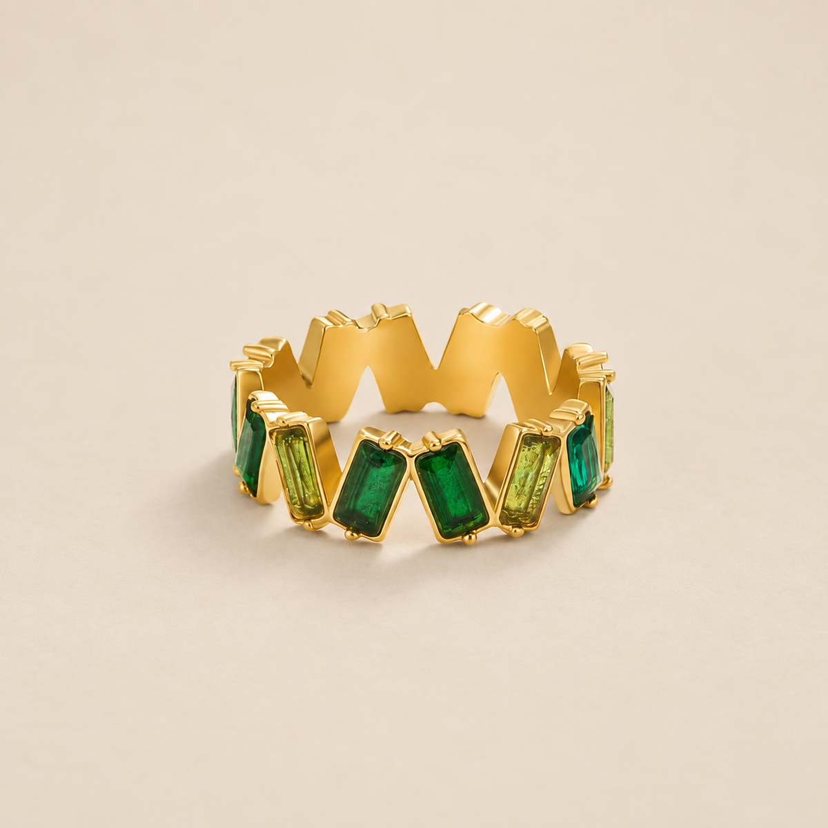 'Sapphire Dream' Crystal Baguette Ring
