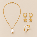 Conjunto de joyas Conchas del Mar, fotografía de estudio