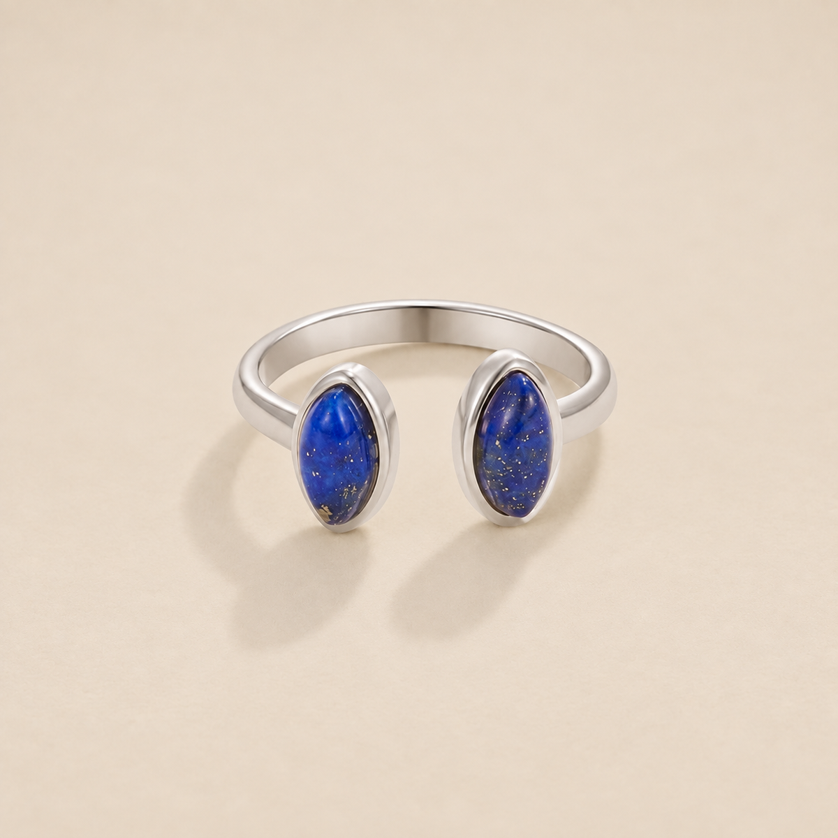 Silver Lapis Lazuli Wrap Ring
