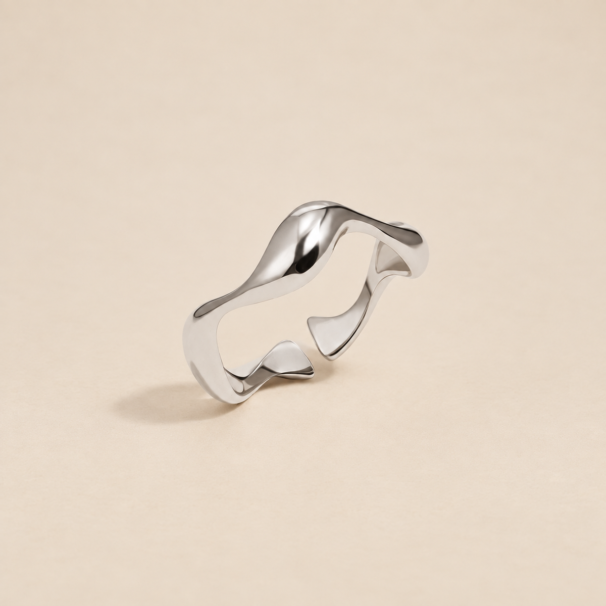 Silver Wave Ring