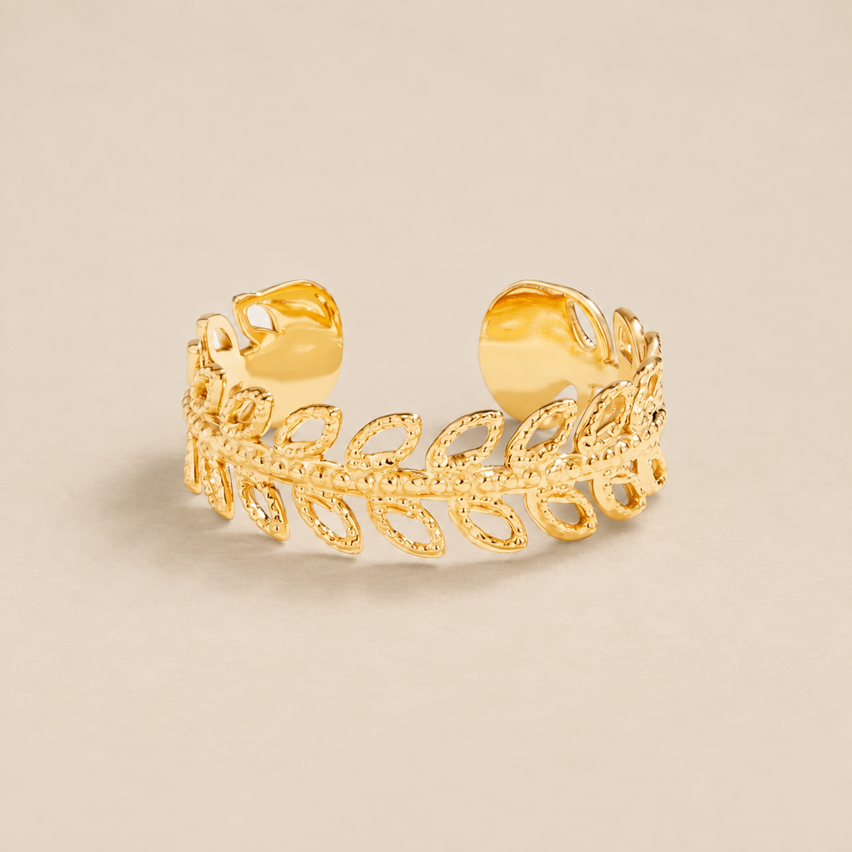 Summer Bloom Leaf Ring