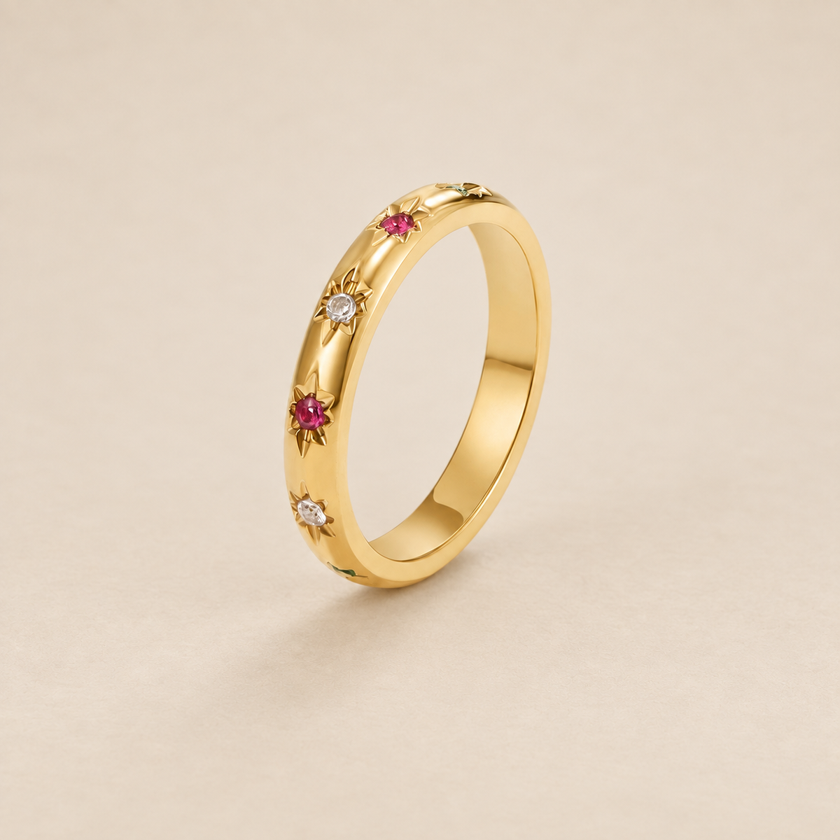 Tali Rainbow Crystal Ring