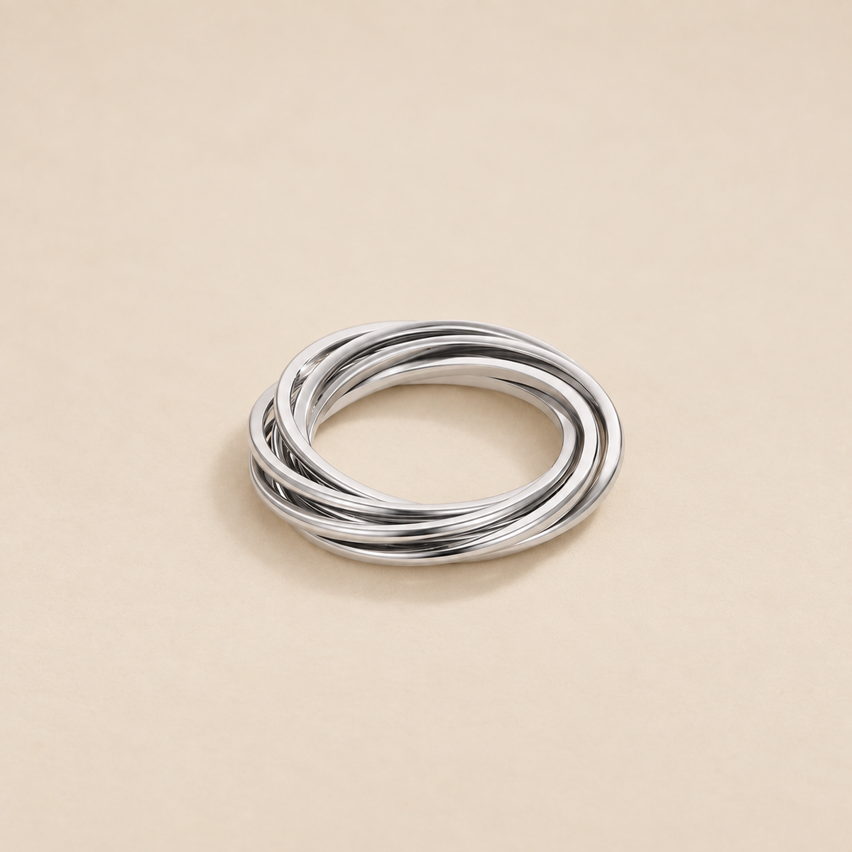 Twisted Mia Silver Ring