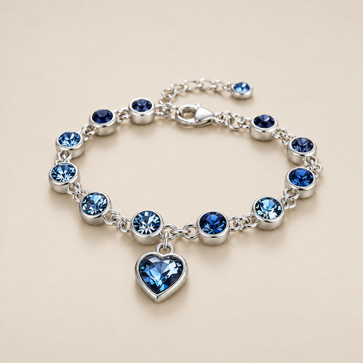 Chéri Sapphire Heart Bracelet