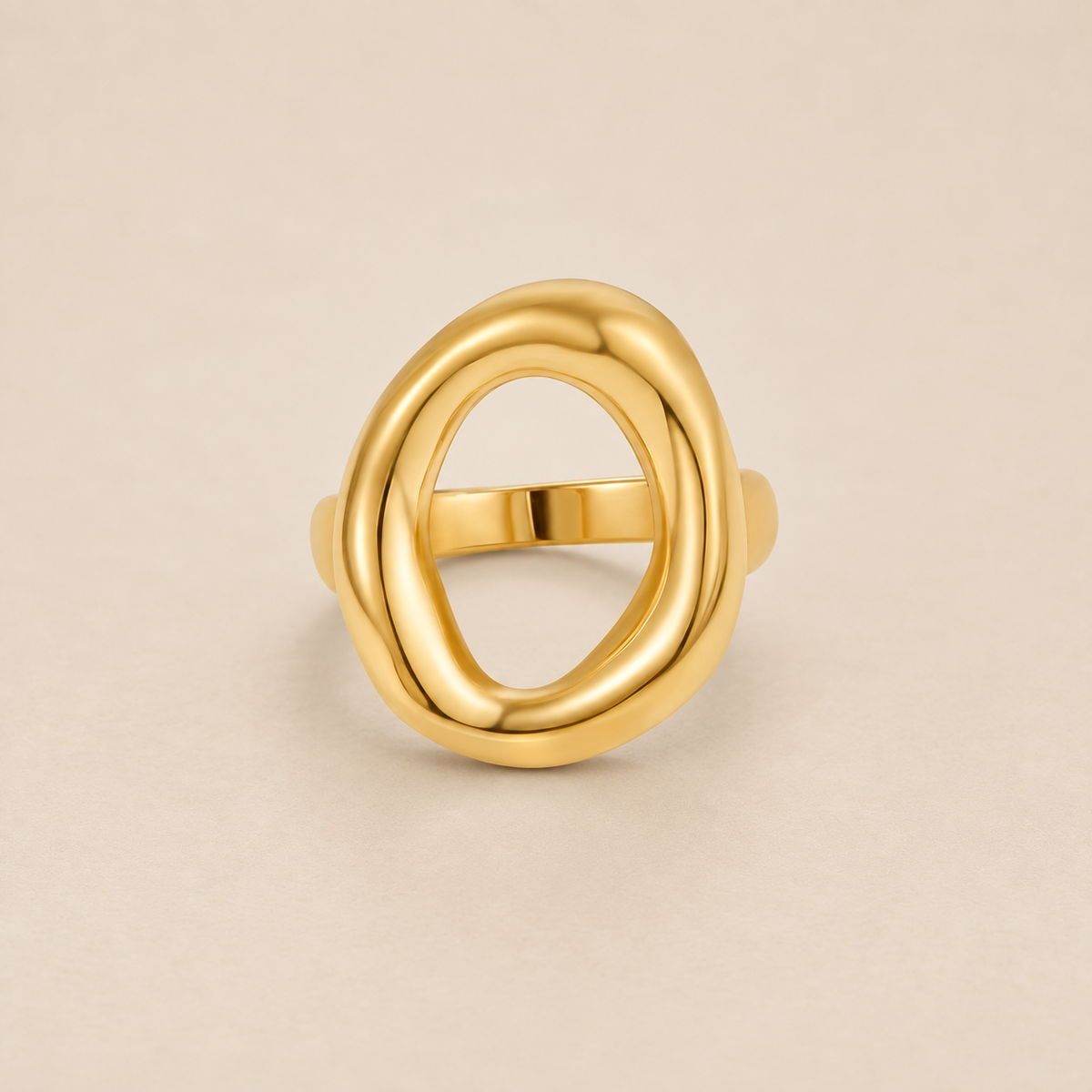 Vina Melted Gold Ring