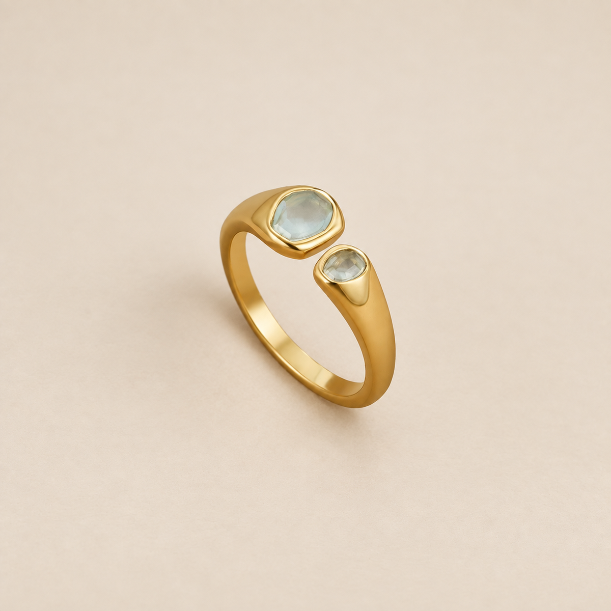 Vintage Aquamarine Wrap Ring