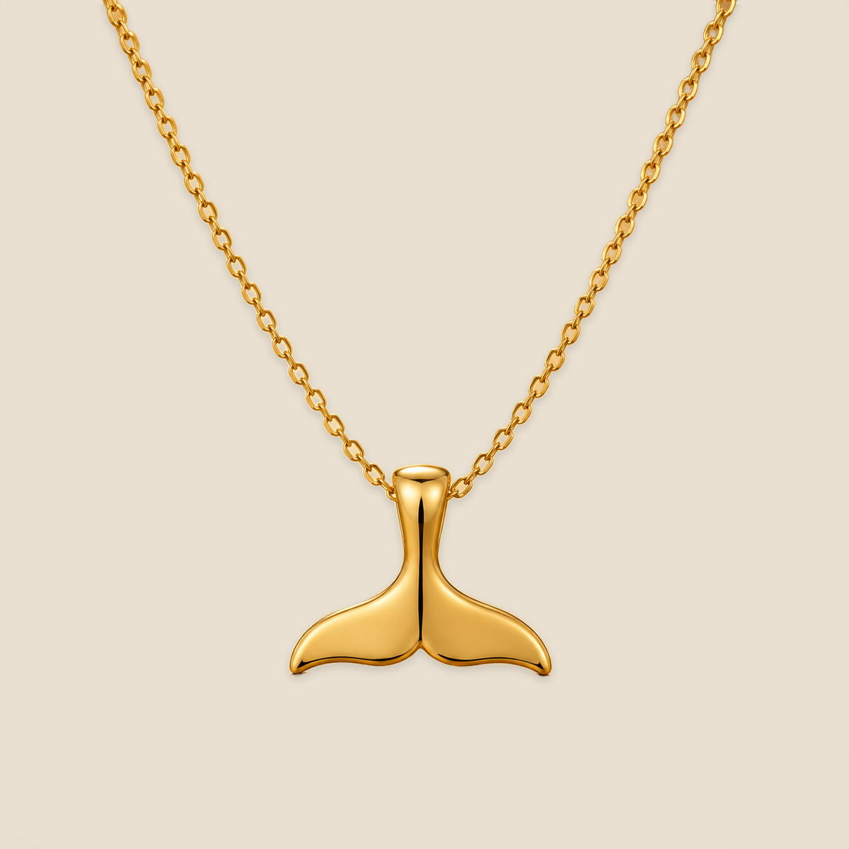 Elegant Whale Tail Necklace