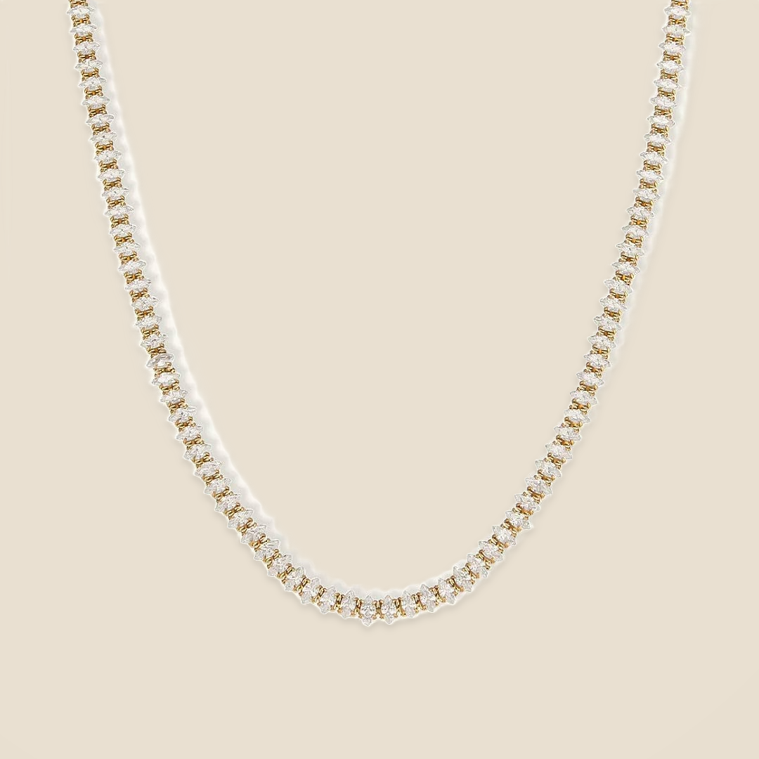 Wisteria Crystal Tennis Necklace