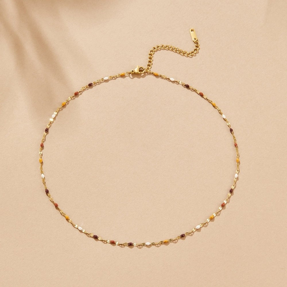 Collar Aurora de Cuentas de Piedra