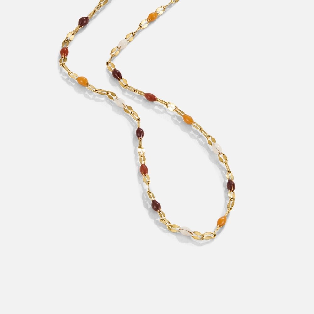 Collar Aurora de Cuentas de Piedra