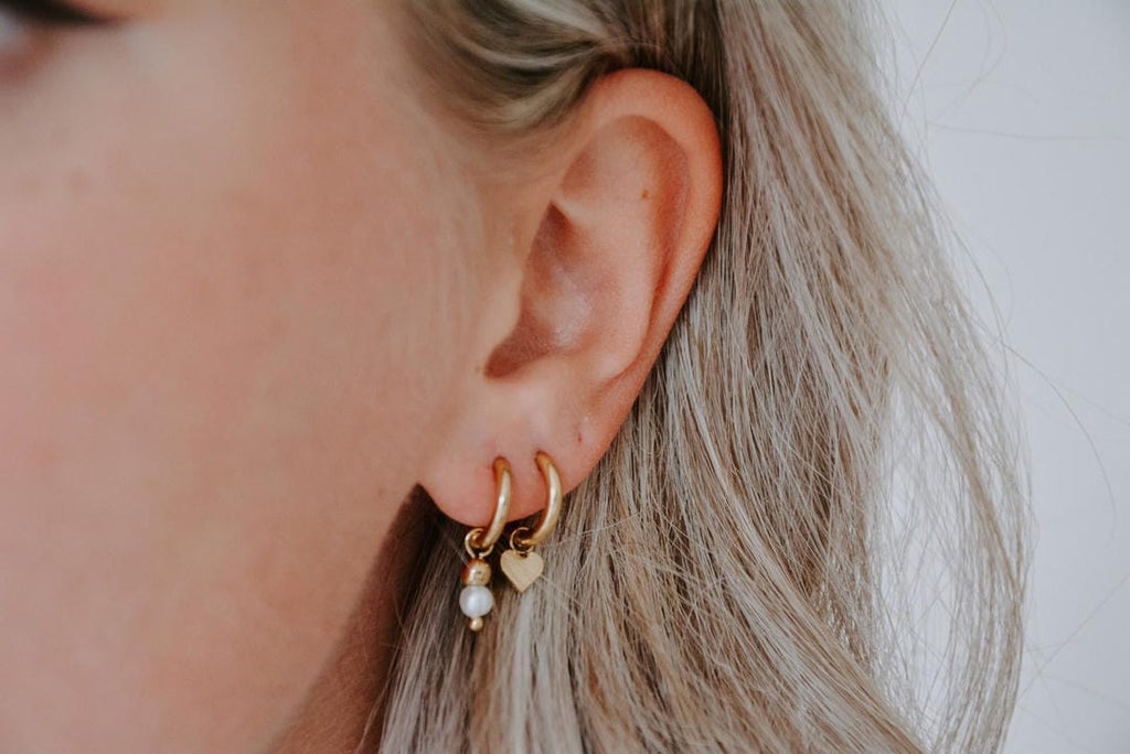 Pendientes Veerle Impresionantes en Blanco Perla