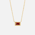 Collar de Piedra Natal Baguette