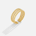 Anillo de oro con cuentas de Ohio