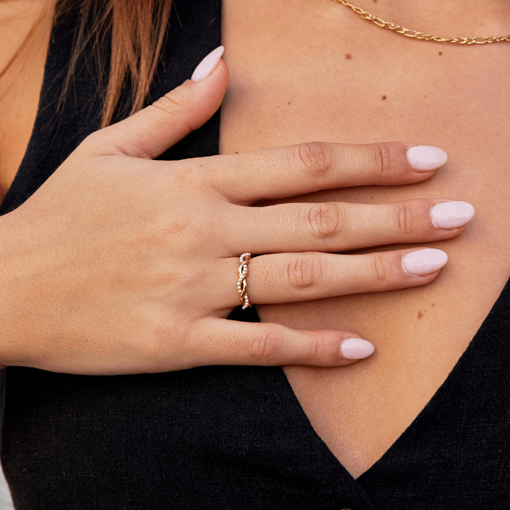 Anillo de Perlas Bella Twist
