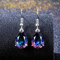 Pendientes Elegantes Zafiro Arcoíris