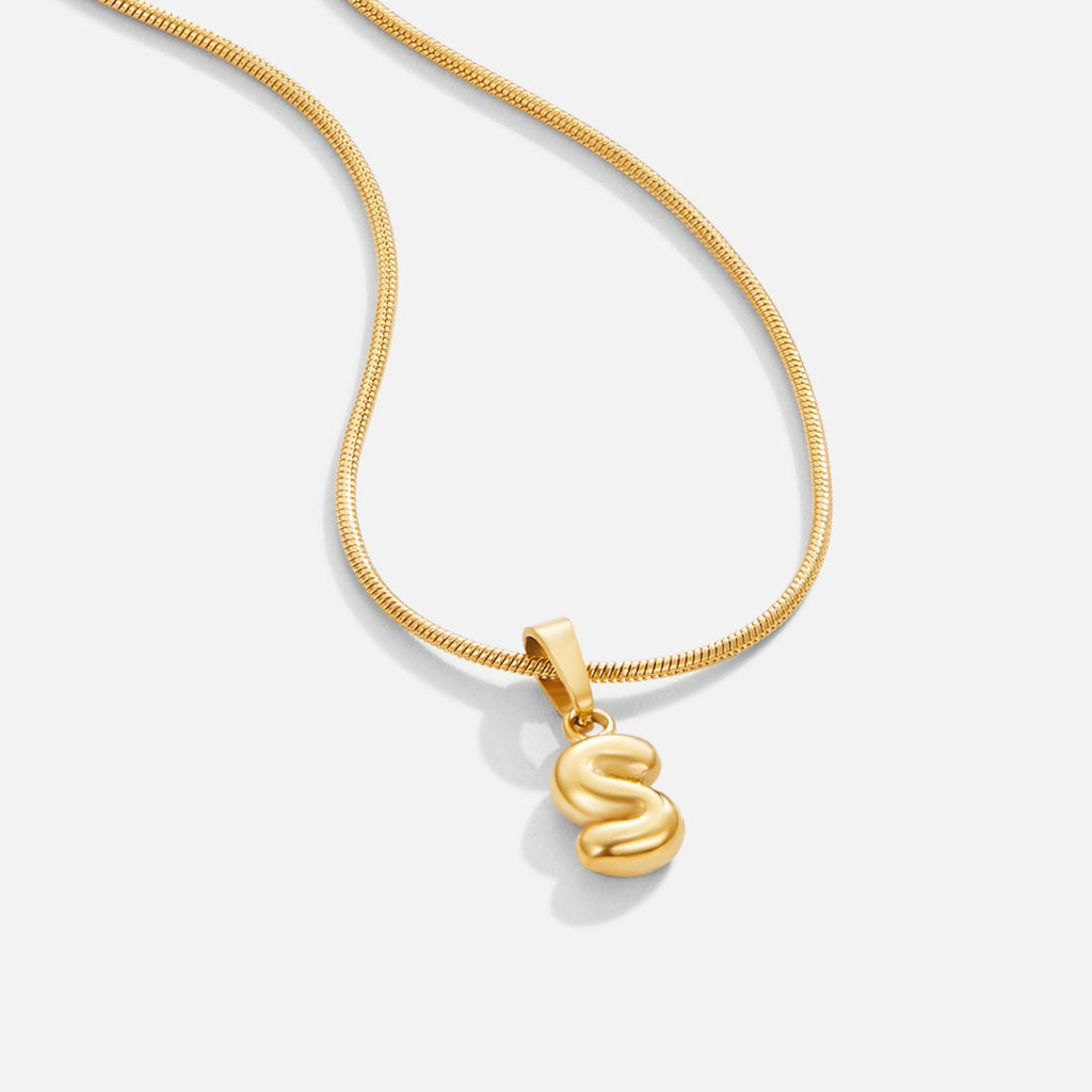 Collar de letras burbuja