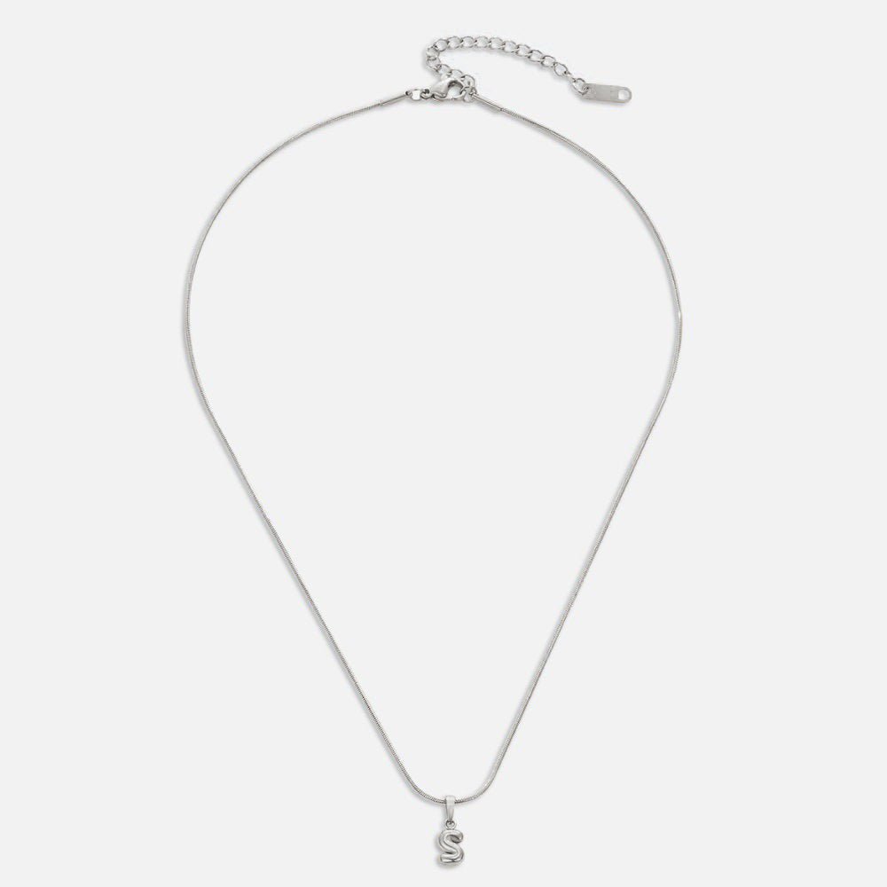 Collar de letras burbuja