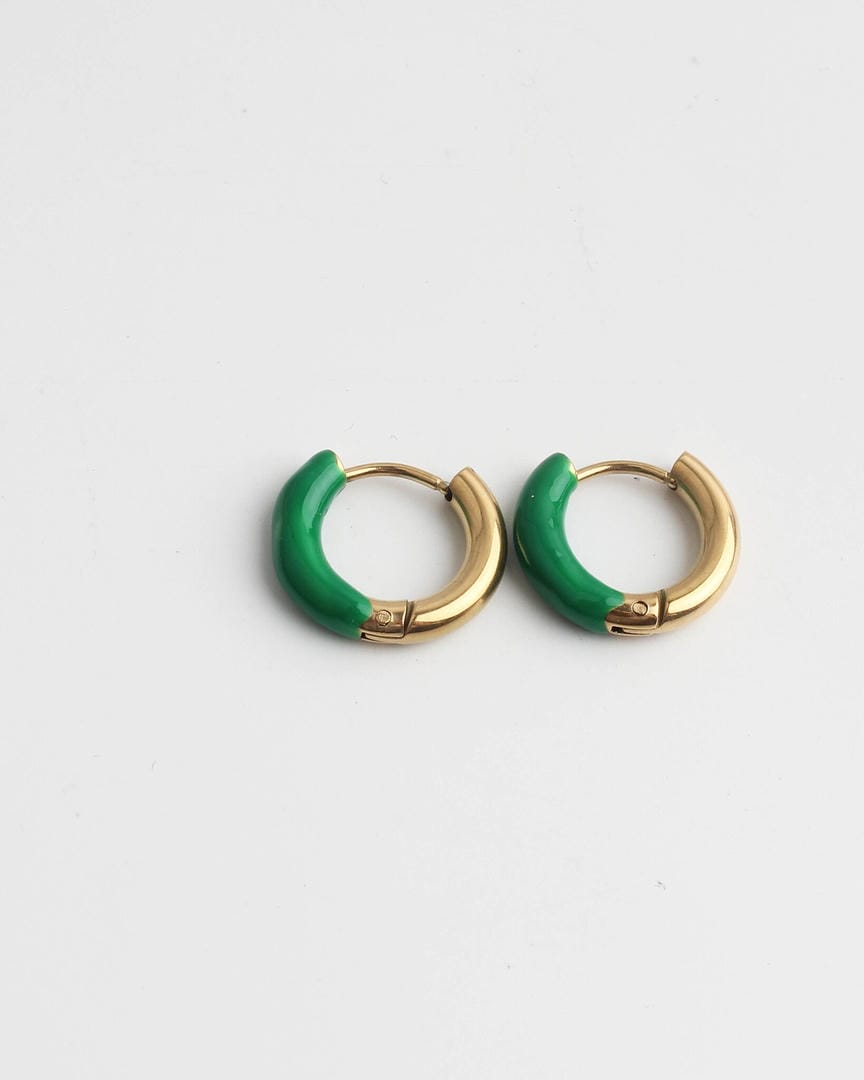 Pendientes de aro alegres y coloridos