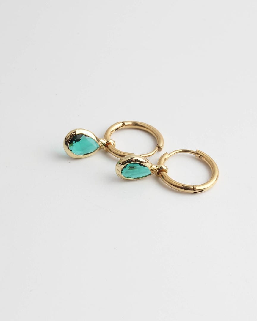 Pendientes Dana Sleek ovalados de piedra