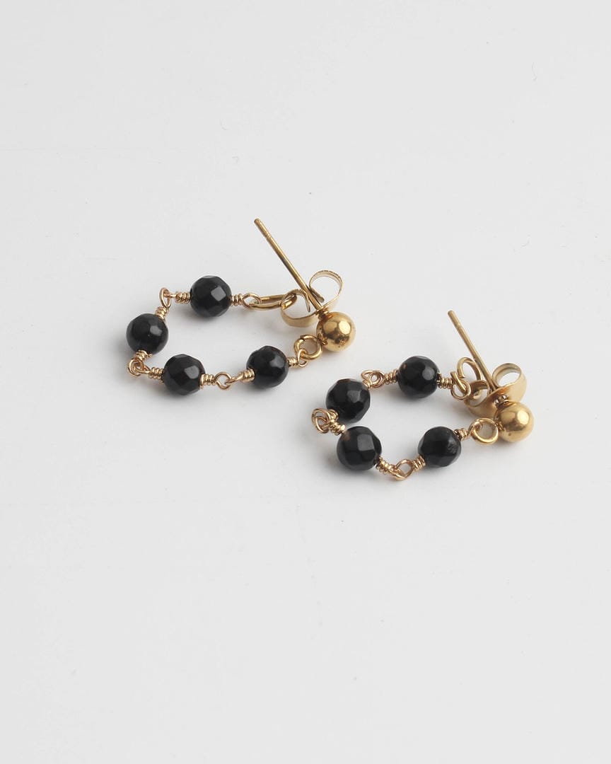 Pendientes Lea Sleek con varios abalorios de piedra