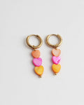 Pendientes de tres corazones