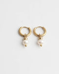 Pendientes Veerle Impresionantes en Blanco Perla