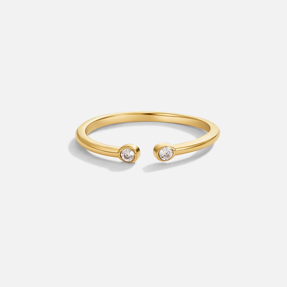 Anillo de cristal Cali Gold