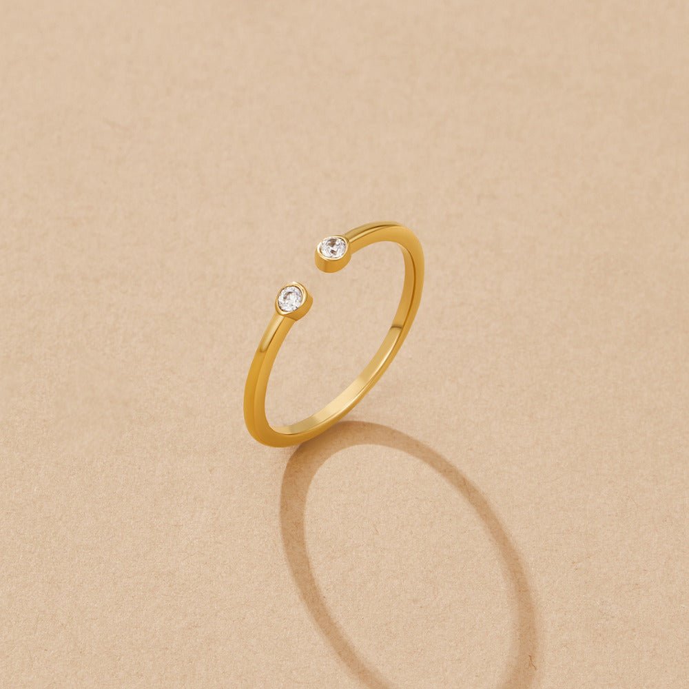 Anillo de cristal Cali Gold