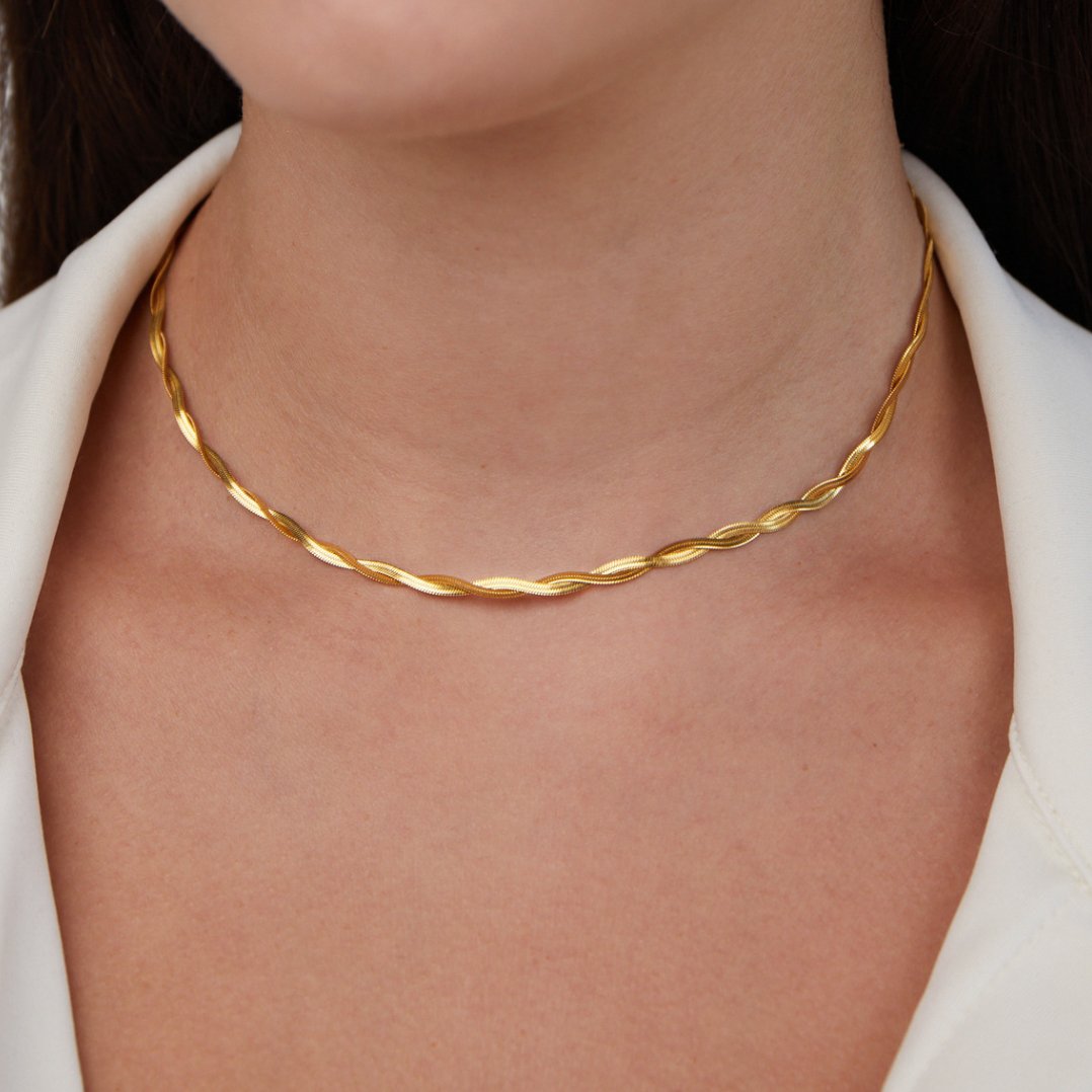 Collar de cadena de serpiente Chiara Twist