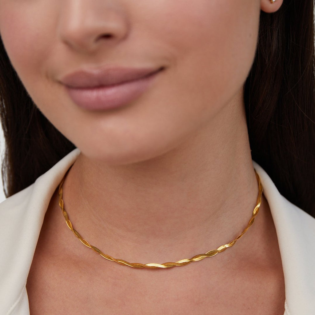 Collar de cadena de serpiente Chiara Twist