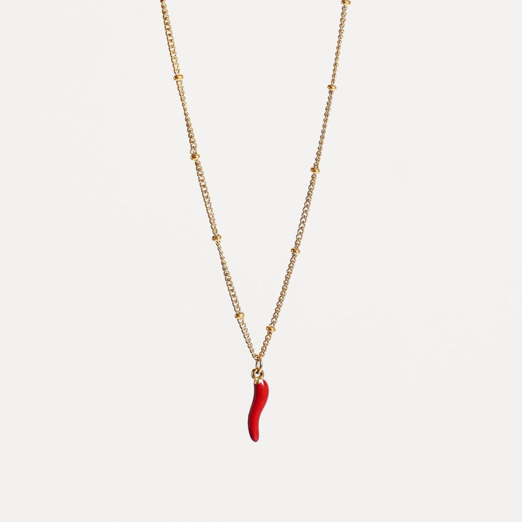 Collar Colgante Chili Rojo Radiante