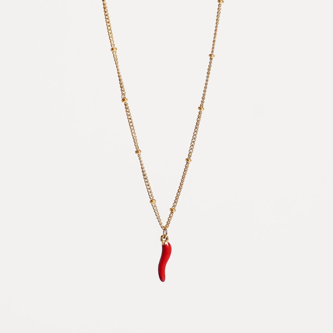 Collar Colgante Chili Rojo Radiante