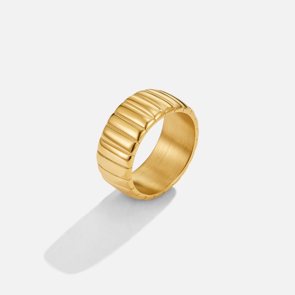 Anillo grueso Calira de oro