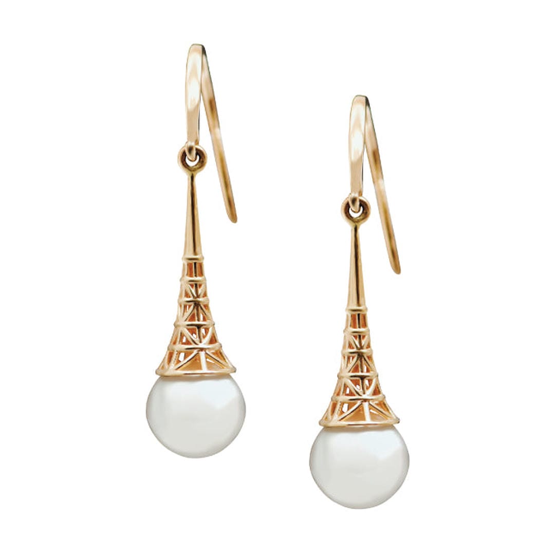 Pendientes Vintage de Oro y Perlas