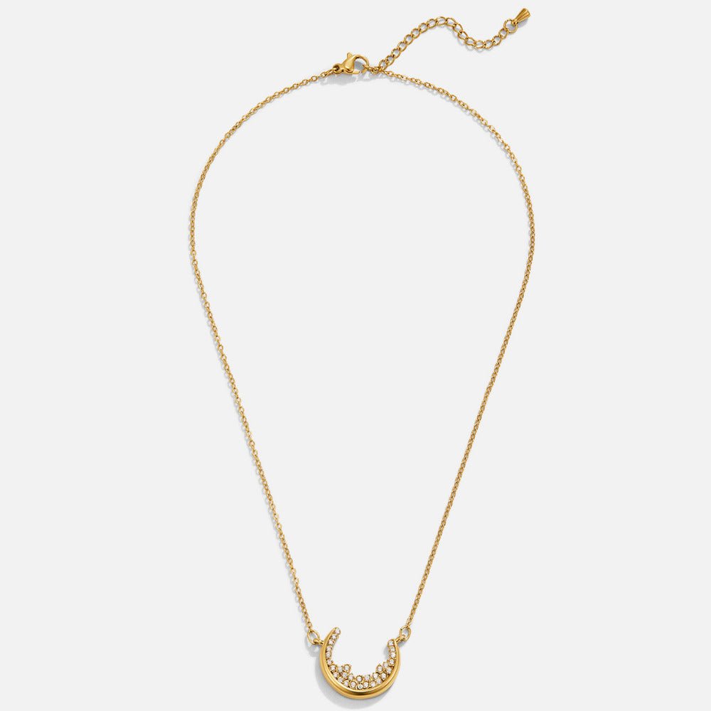Collar con colgante de luna creciente