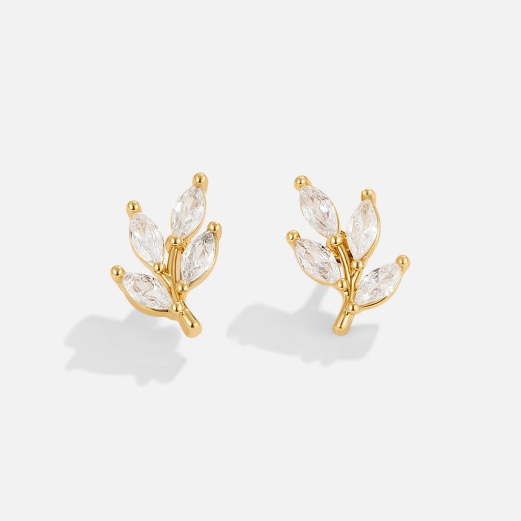 Pendientes de Hoja Cristalina Chic