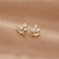 Pendientes de Hoja Cristalina Chic