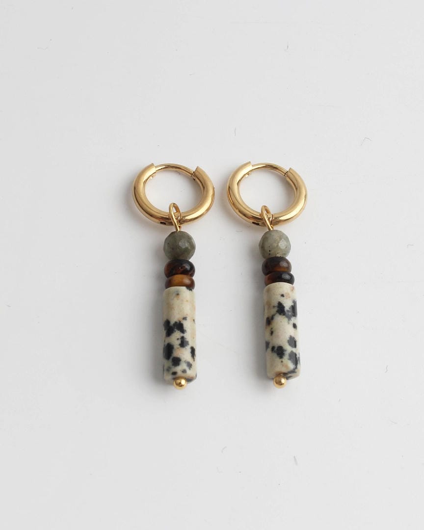 Aretes Frida de Jaspe Pulido