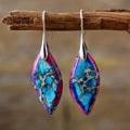 Pendientes de piedra natural de amatista
