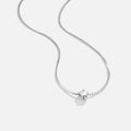 Collar de plata con estrella delicada