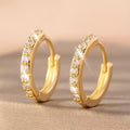 Pendientes de aro mini dorados atemporales
