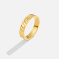 Anillo de oro martillado Dorcas