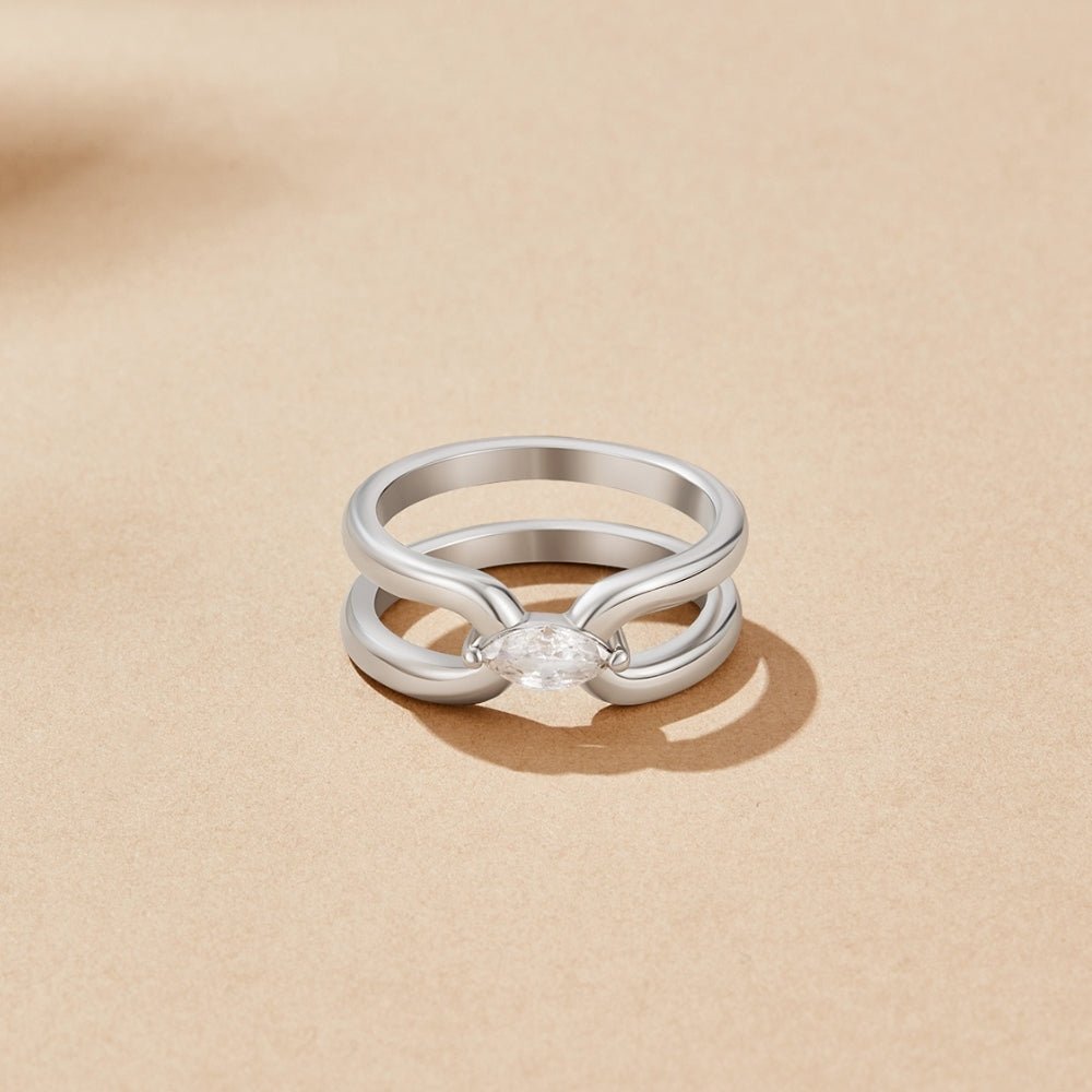 Anillo de cadena Eliza Silver