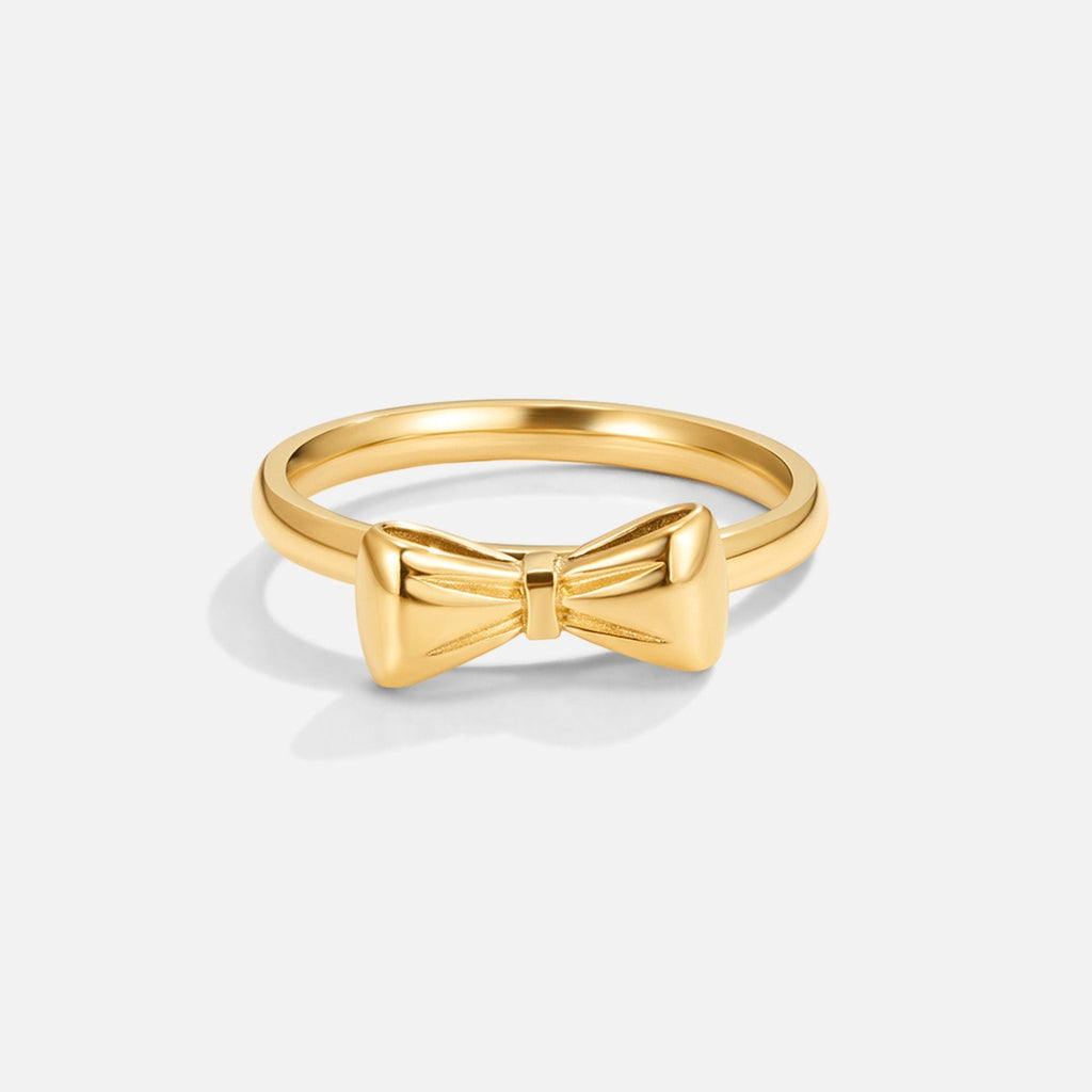 Anillo Ellie con Lazo Dorado