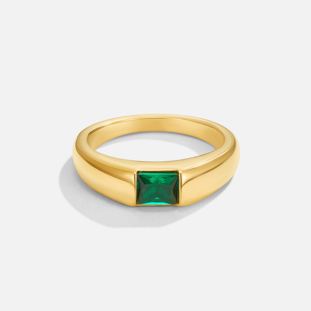 Anillo Ember de Oro y Esmeralda