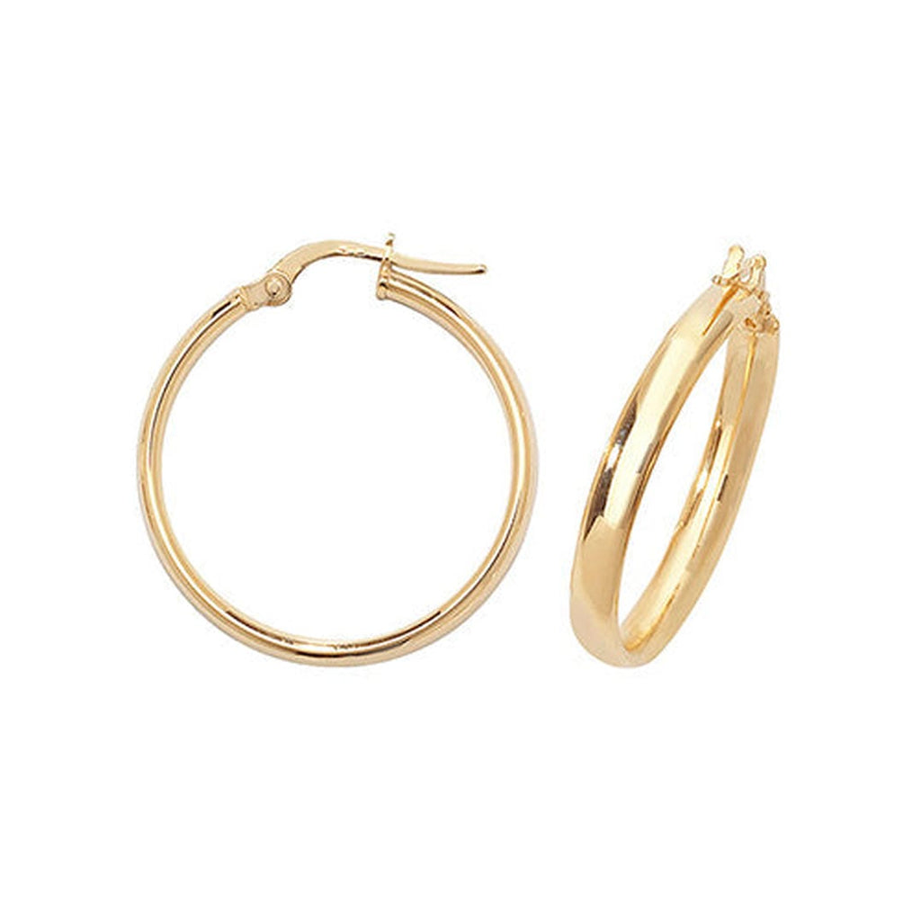 Aretes grandes de oro radiante