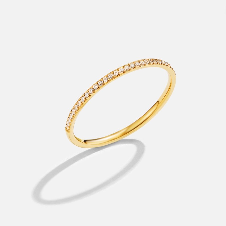 Anillo de Cristal de 18K Eternidad
