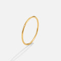 Anillo de banda Eula de oro y cristal